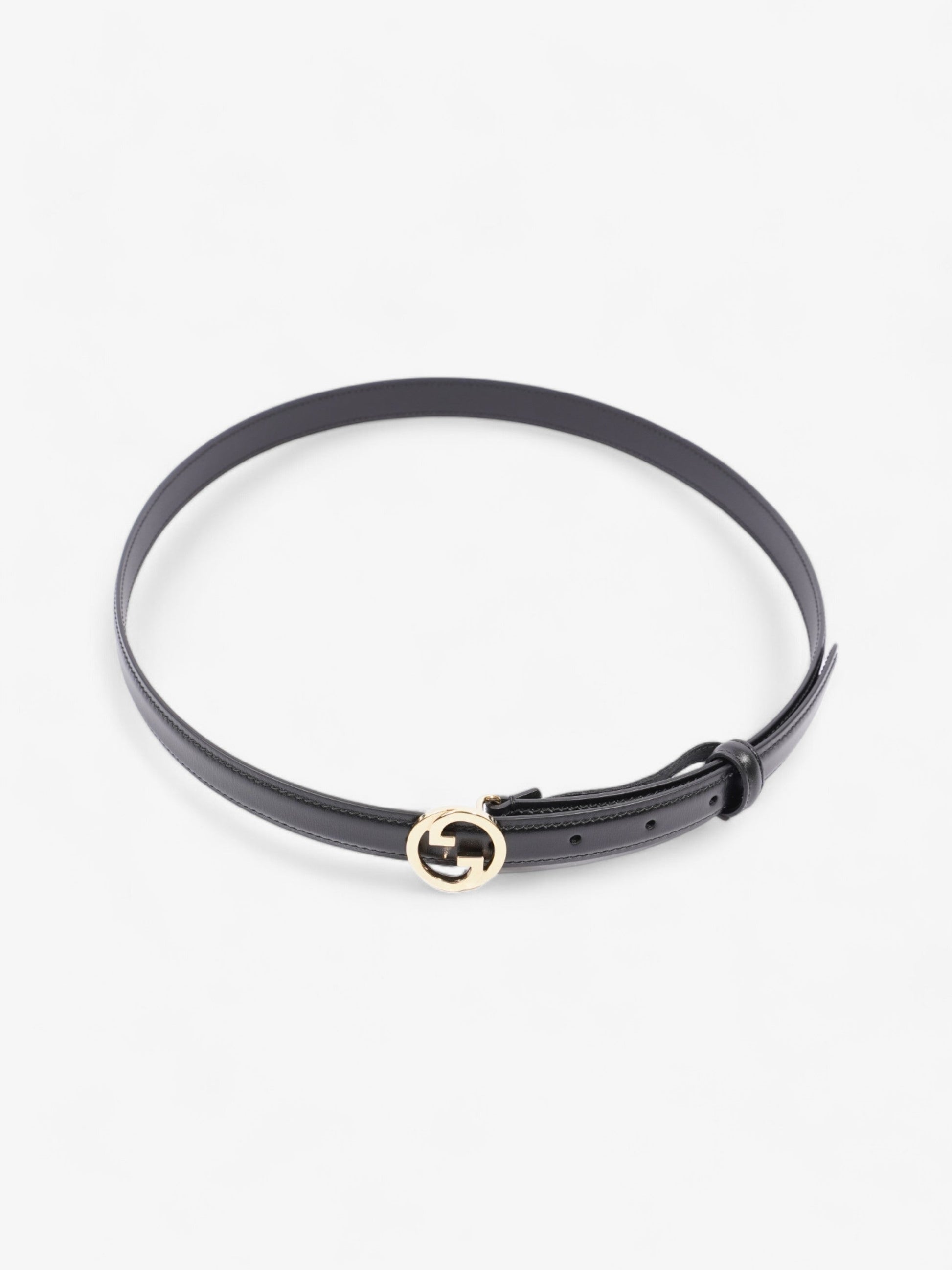 Gucci Blondie Belt Handbag Leather Black Accessory 90Cm 36