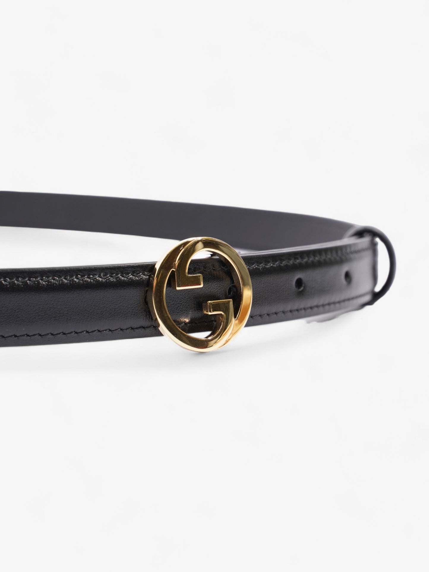 Gucci Blondie Belt Handbag Leather Black Accessory 90Cm 36