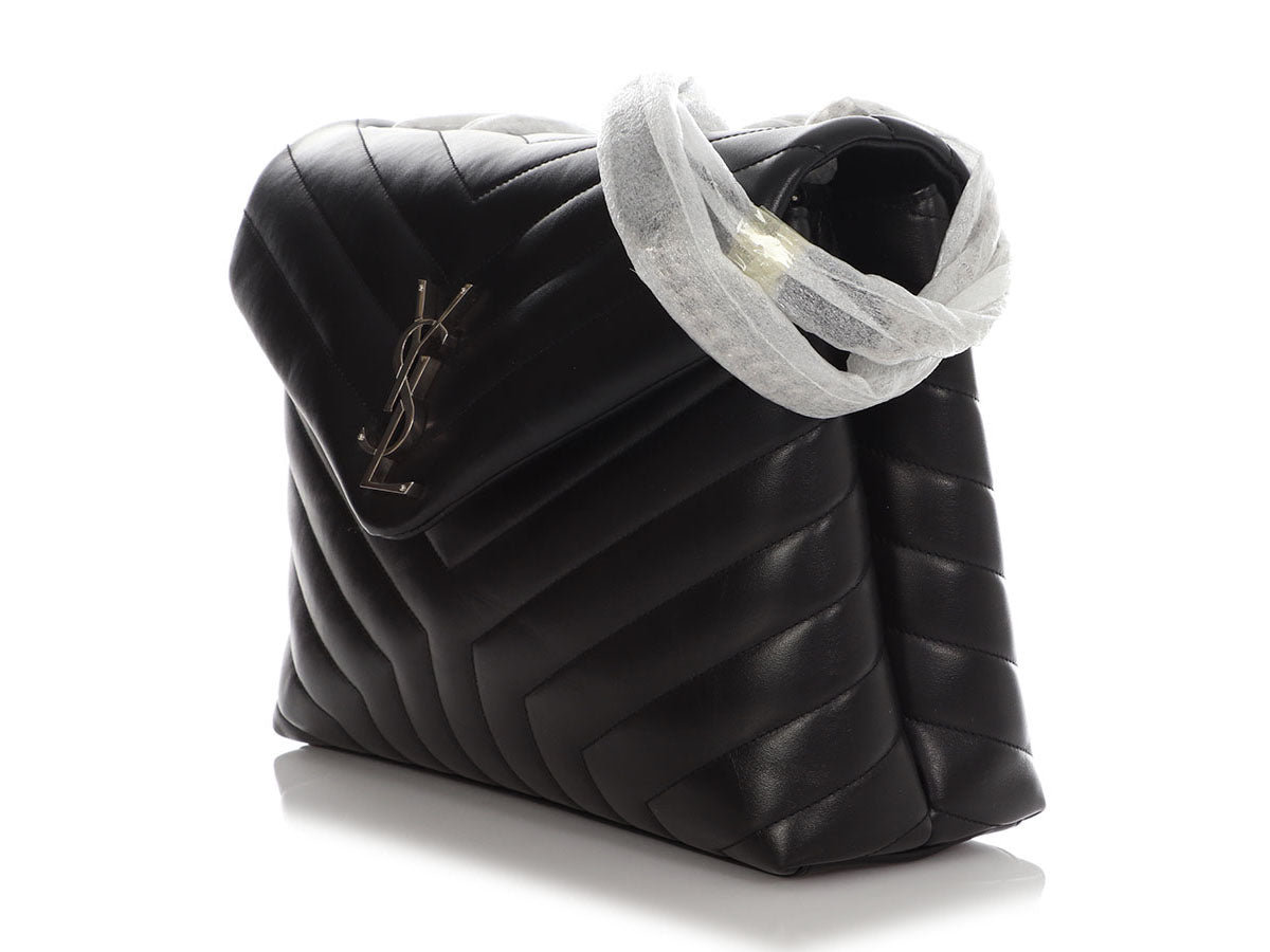 YSL Saint Laurent Loulou Shoulder Bag Black Medium