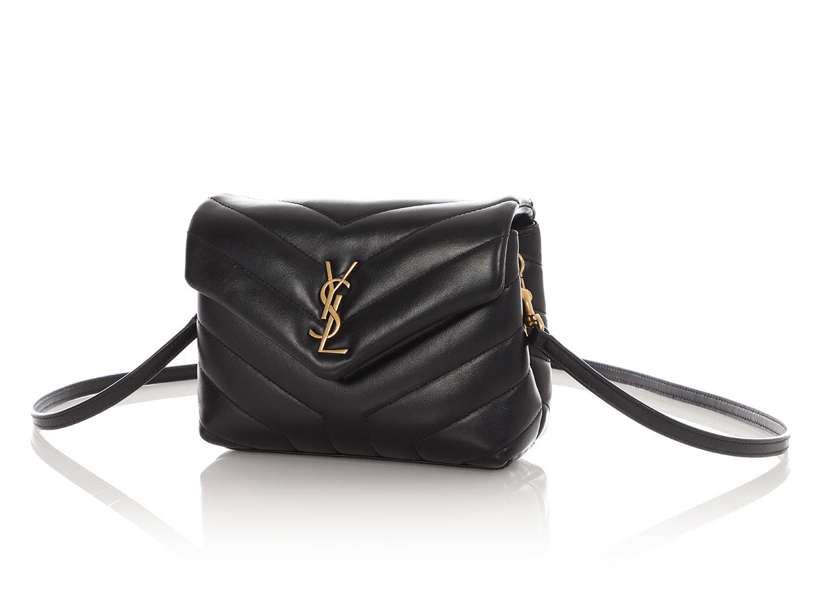 YSL Saint Laurent Loulou Crossbody Bag Black Toy