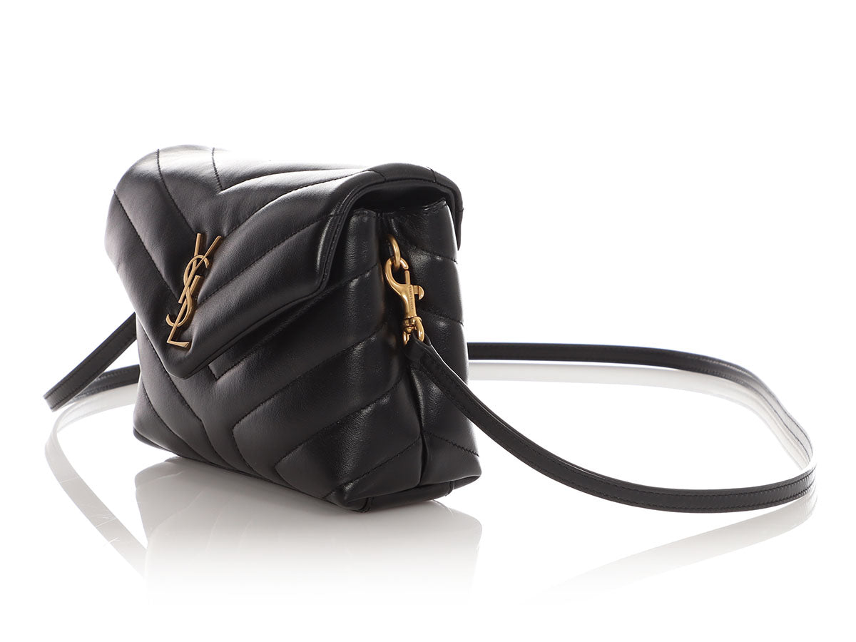 YSL Saint Laurent Loulou Crossbody Bag Black Toy