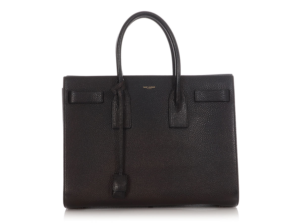 YSL Saint Laurent Sac De Jour Tote Bag Black