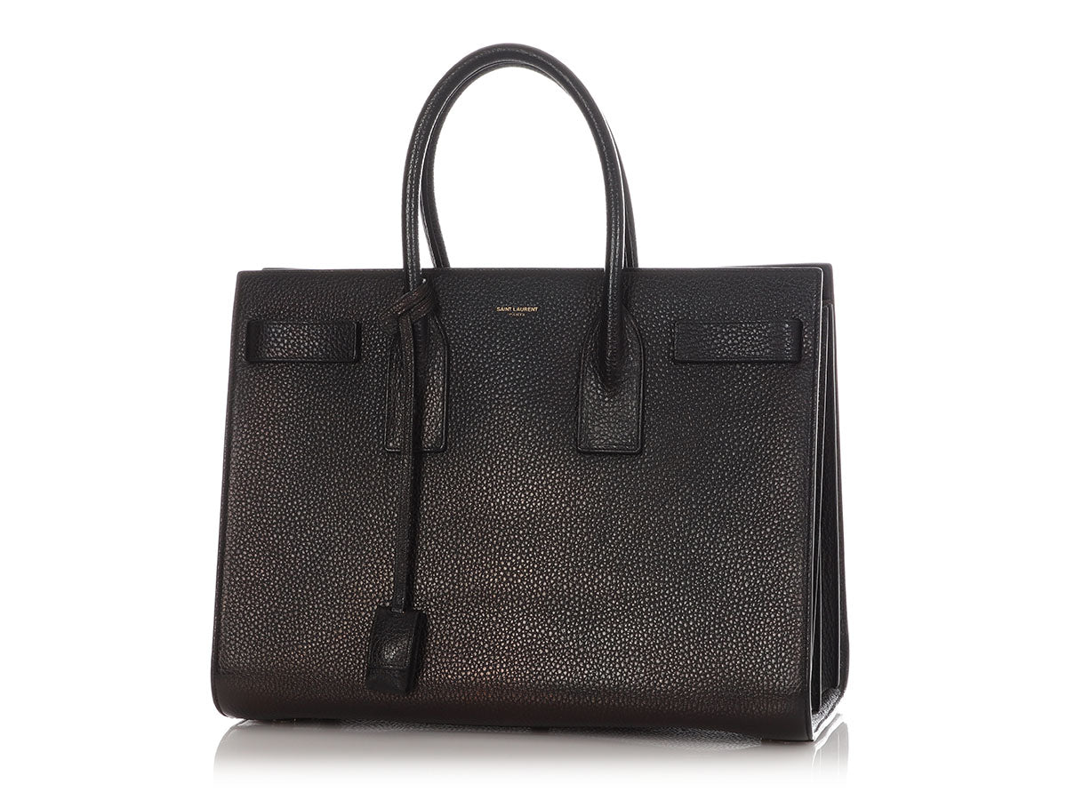 YSL Saint Laurent Sac De Jour Tote Bag Black