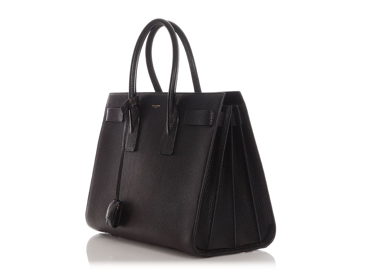 YSL Saint Laurent Sac De Jour Tote Bag Black