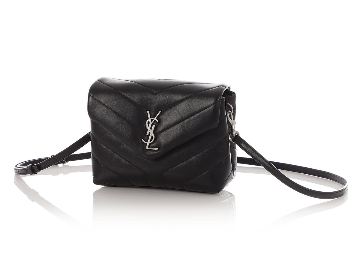 YSL Saint Laurent Loulou Shoulder Bag Black Toy