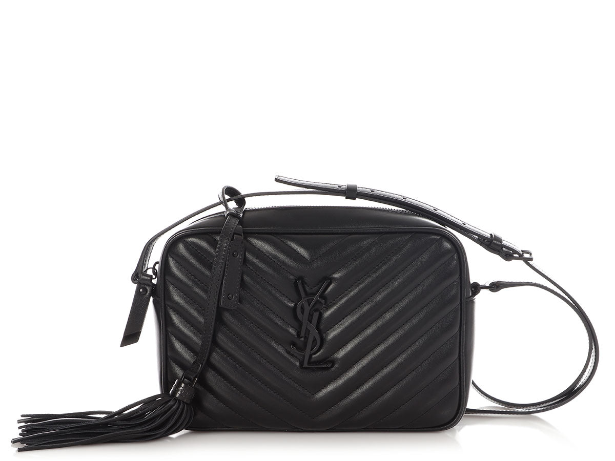 YSL Saint Laurent So Matelass Lou Camera Bag Black Medium Crossbody Bag