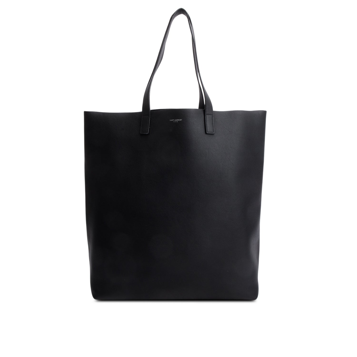 YSL Saint Laurent Calfskin North South Shopping Tote Black Tote Bag