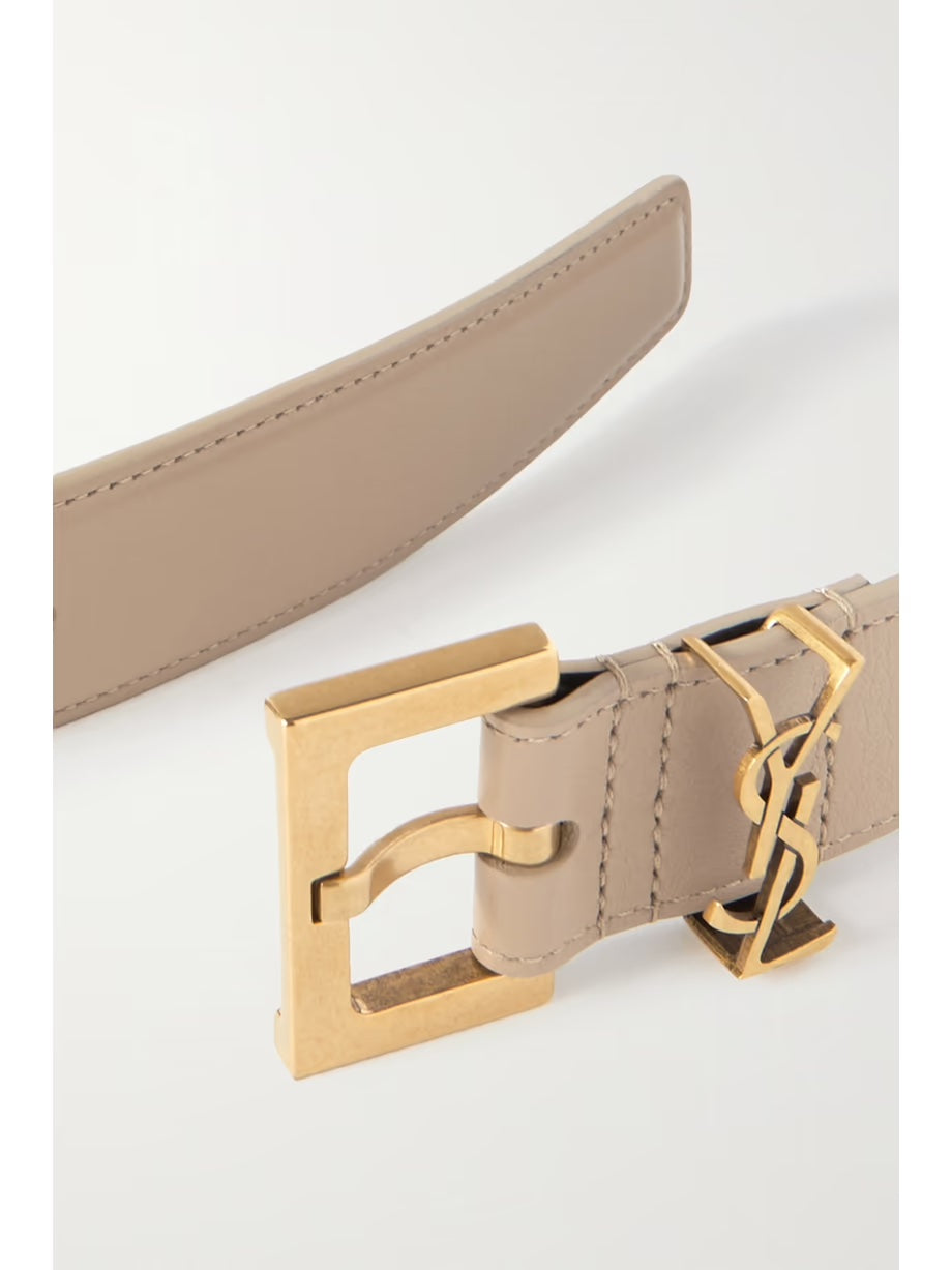 YSL Saint Laurent Belt Handbag Leather Logo