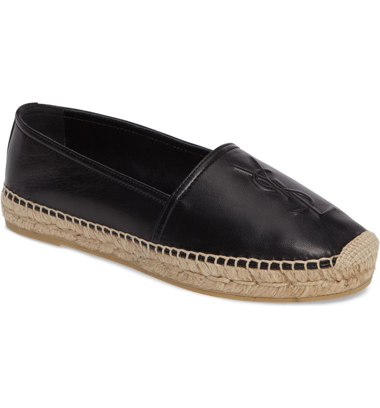 YSL Saint Laurent Women Espadrille Flats Travel Bag Shoes