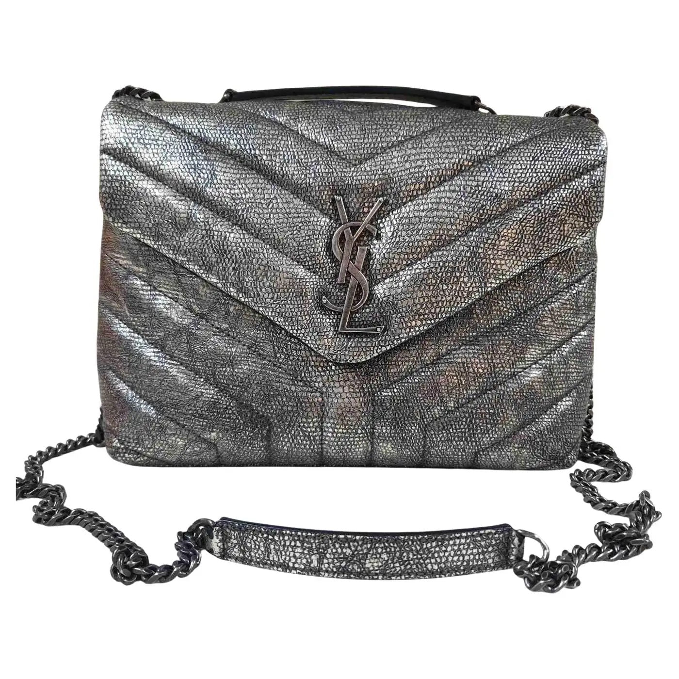 YSL Saint Laurent Yves Caviar Loulou Bag Small Travel Bag