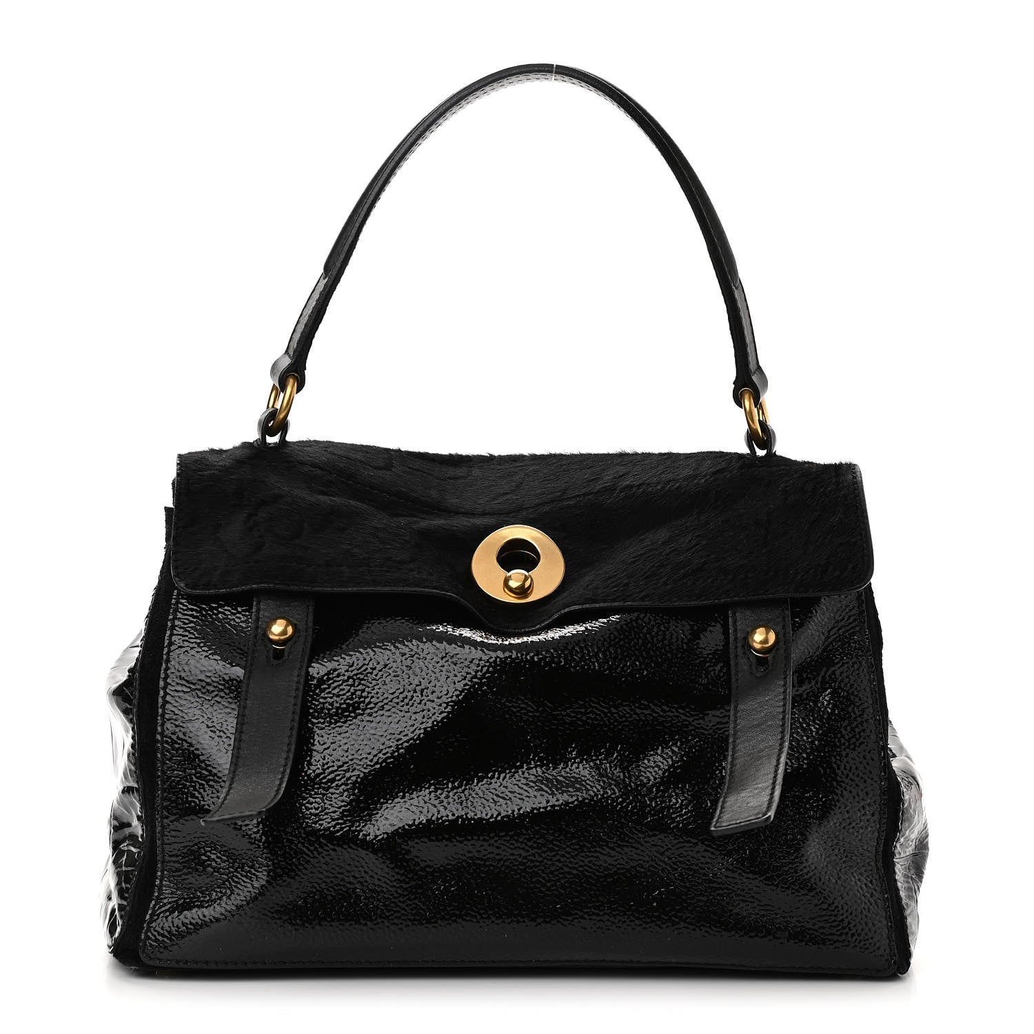 YSL Saint Laurent YSL Saint Pony Hair Two Bag Travel Bag
