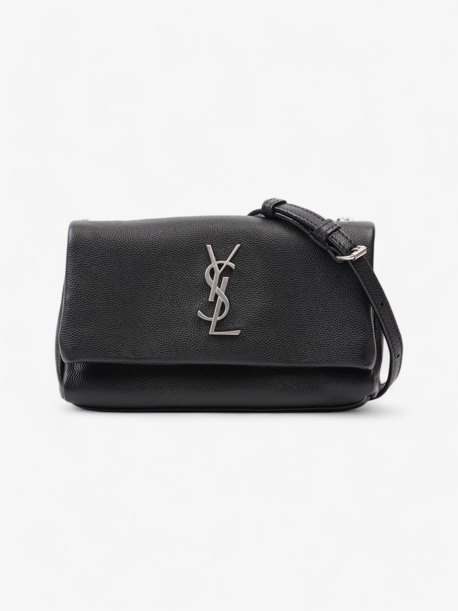 YSL Saint Laurent West Hollywood Calfskin Crossbody Bag Leather Black Toy