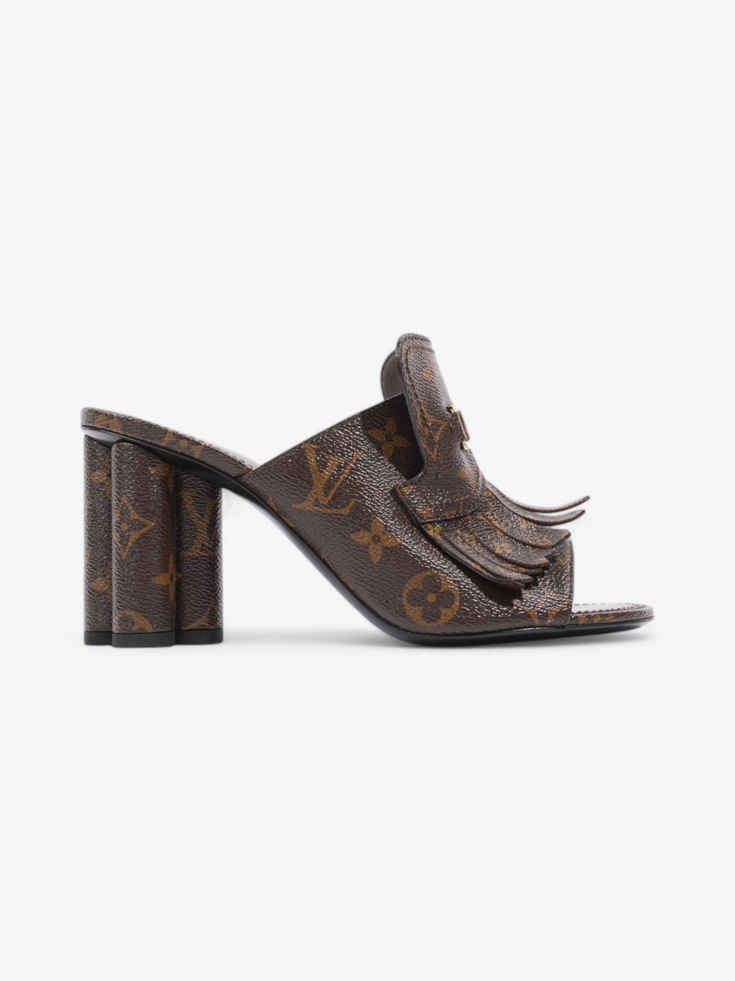 Louis Vuitton Indiana Mules 80 Coated EU Monogram Canvas Coated Canvas Apparel