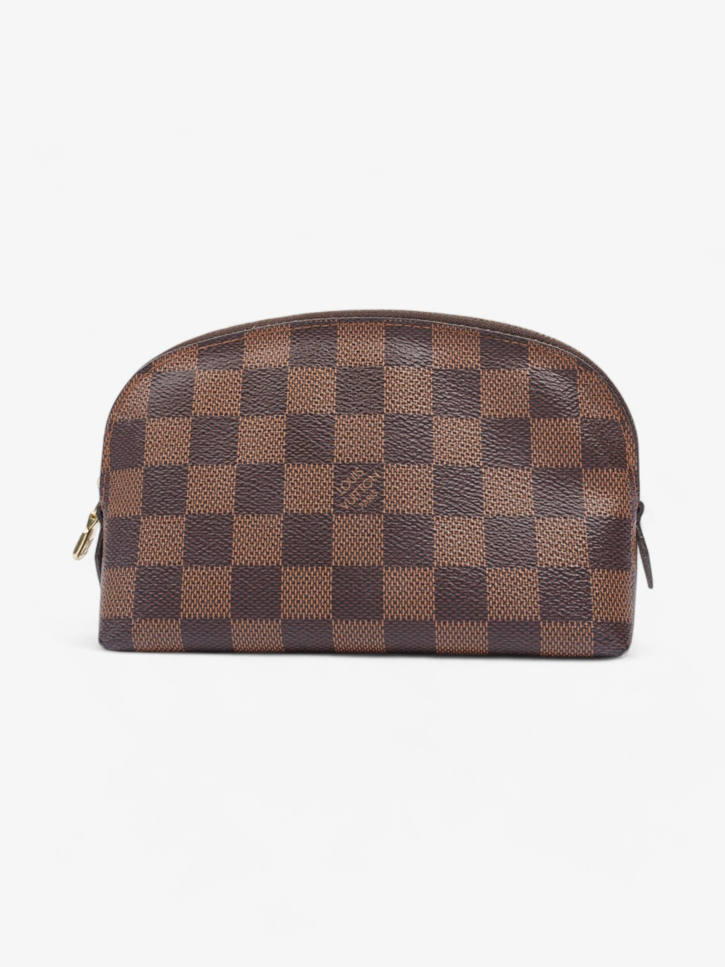 Louis Vuitton Pochette Cosmetic Ebene Coated Damier Canvas Coated Canvas Apparel
