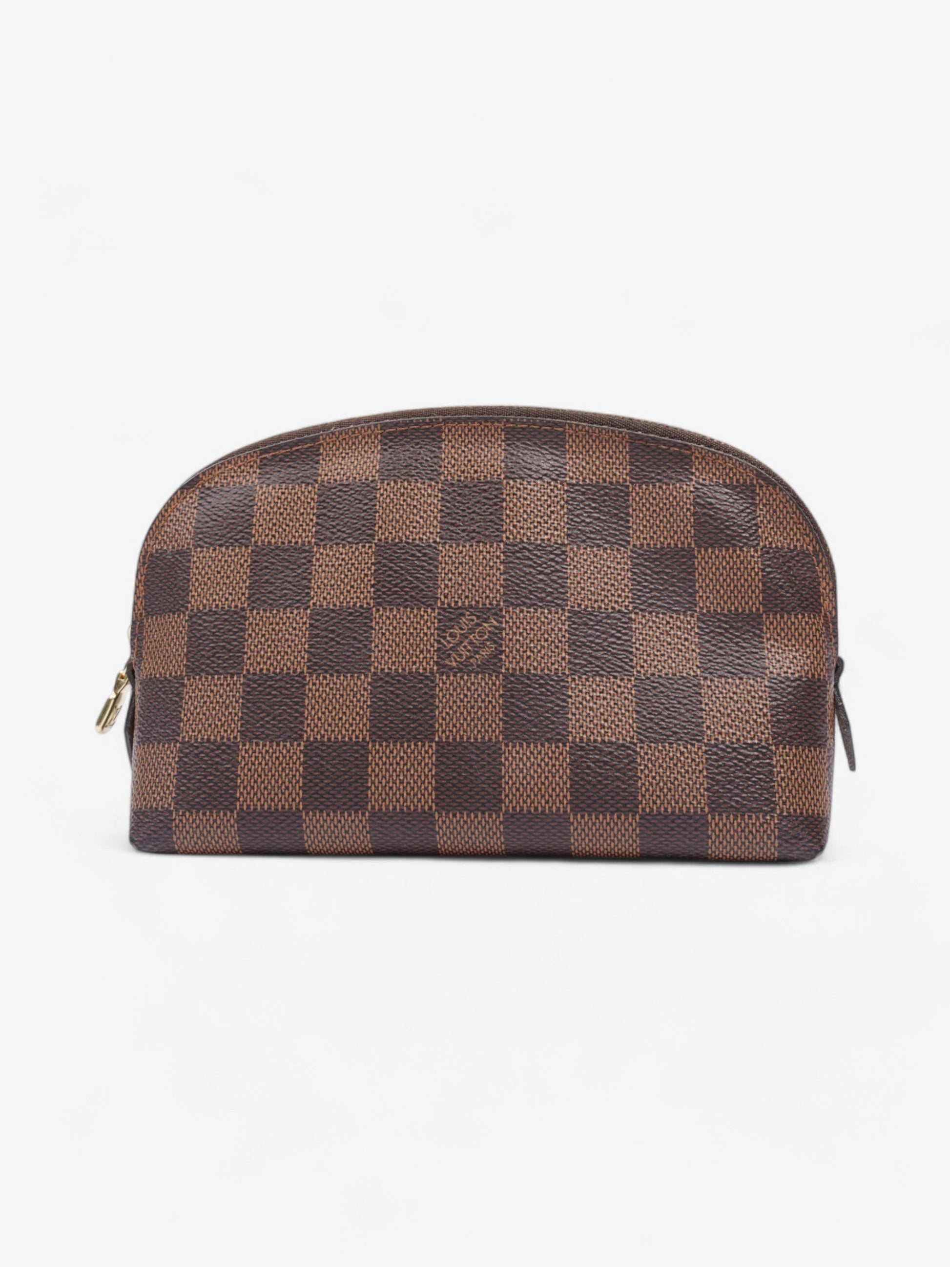 Louis Vuitton Pochette Cosmetic Ebene Coated Damier Canvas Coated Canvas Apparel