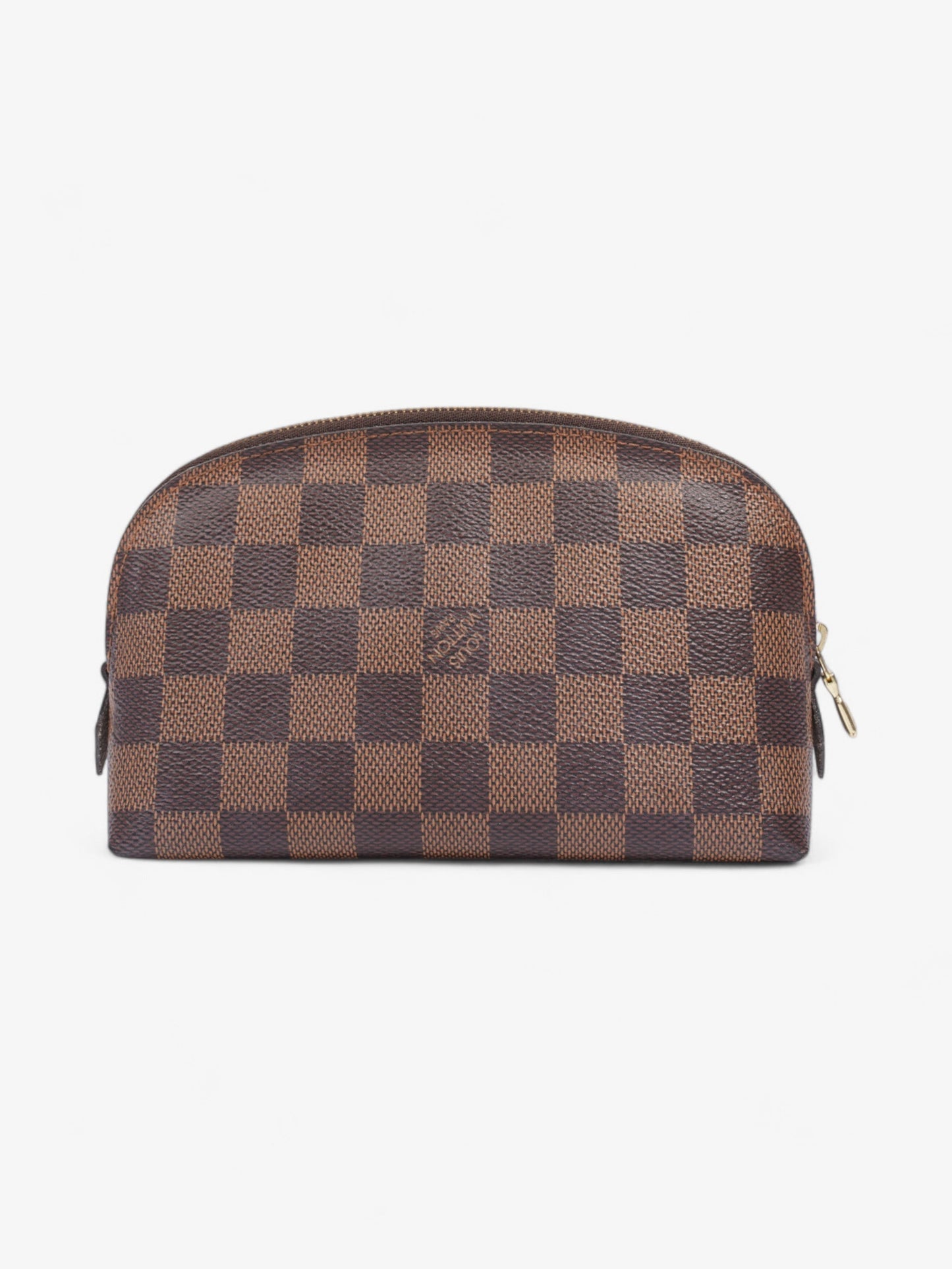 Louis Vuitton Pochette Cosmetic Ebene Coated Damier Canvas Coated Canvas Apparel