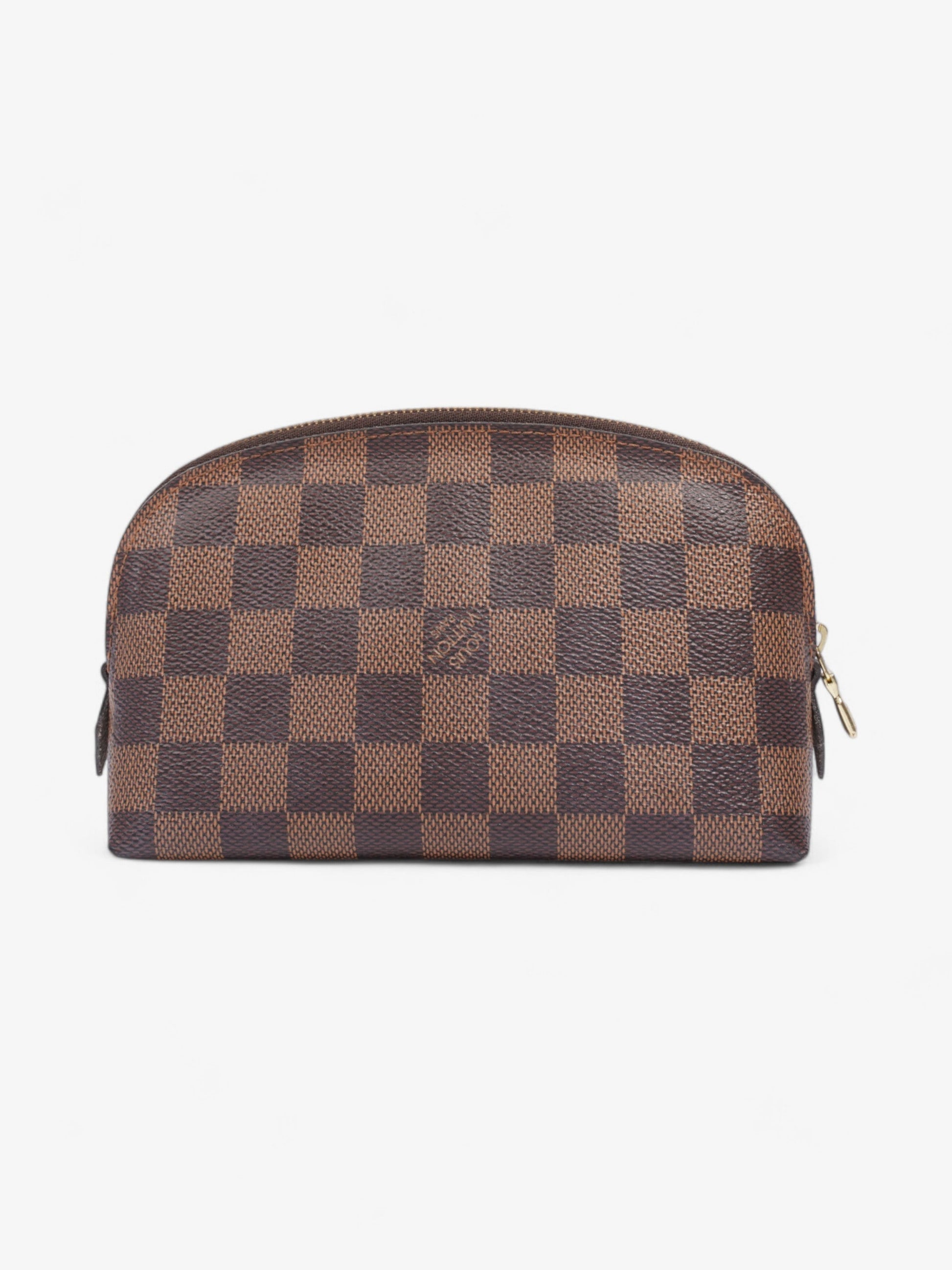 Louis Vuitton Pochette Cosmetic Ebene Coated Damier Canvas Coated Canvas Apparel