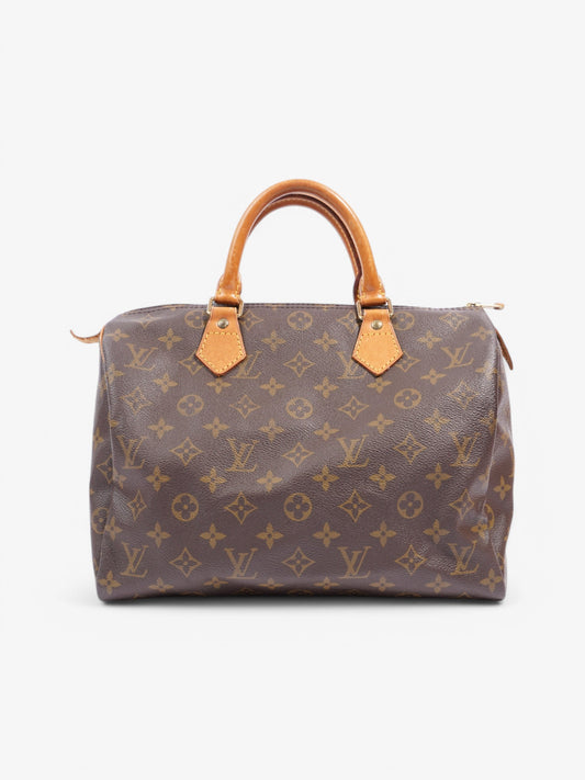 Louis Vuitton Speedy Coated 30 Monogram Canvas Coated Canvas Apparel Canvas 221