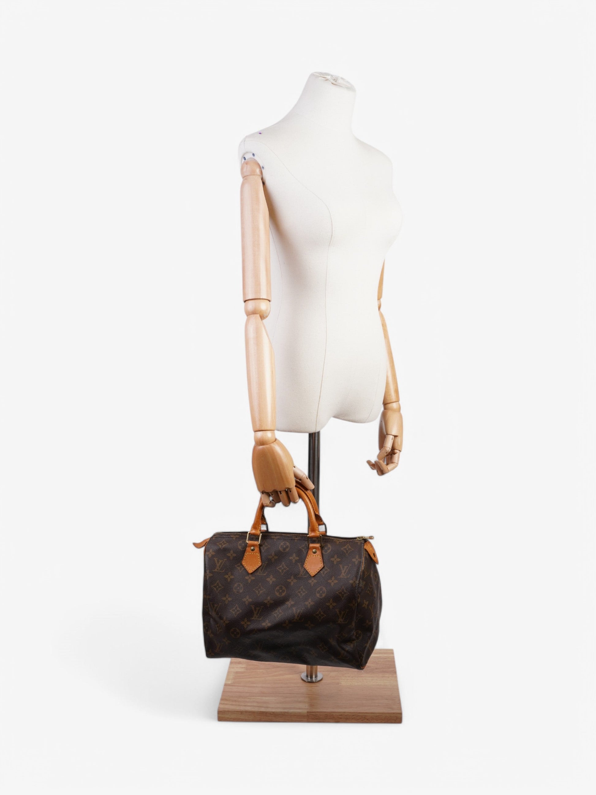Louis Vuitton Speedy Coated 30 Monogram Canvas Coated Canvas Apparel Canvas 221