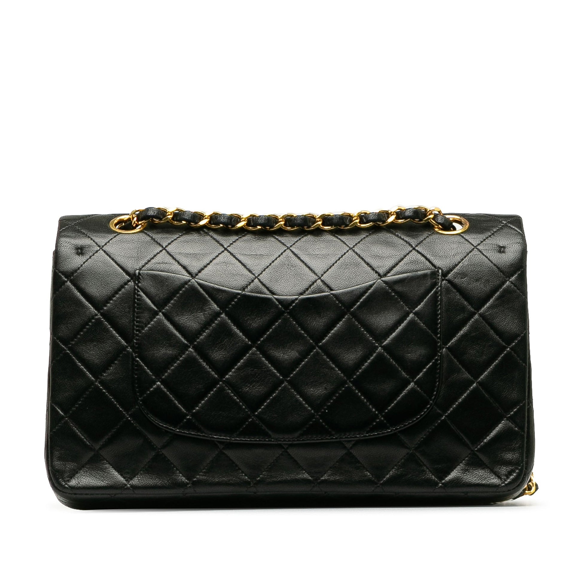 CHANEL Medium Classic Lambskin Double Flap Shoulder Bag