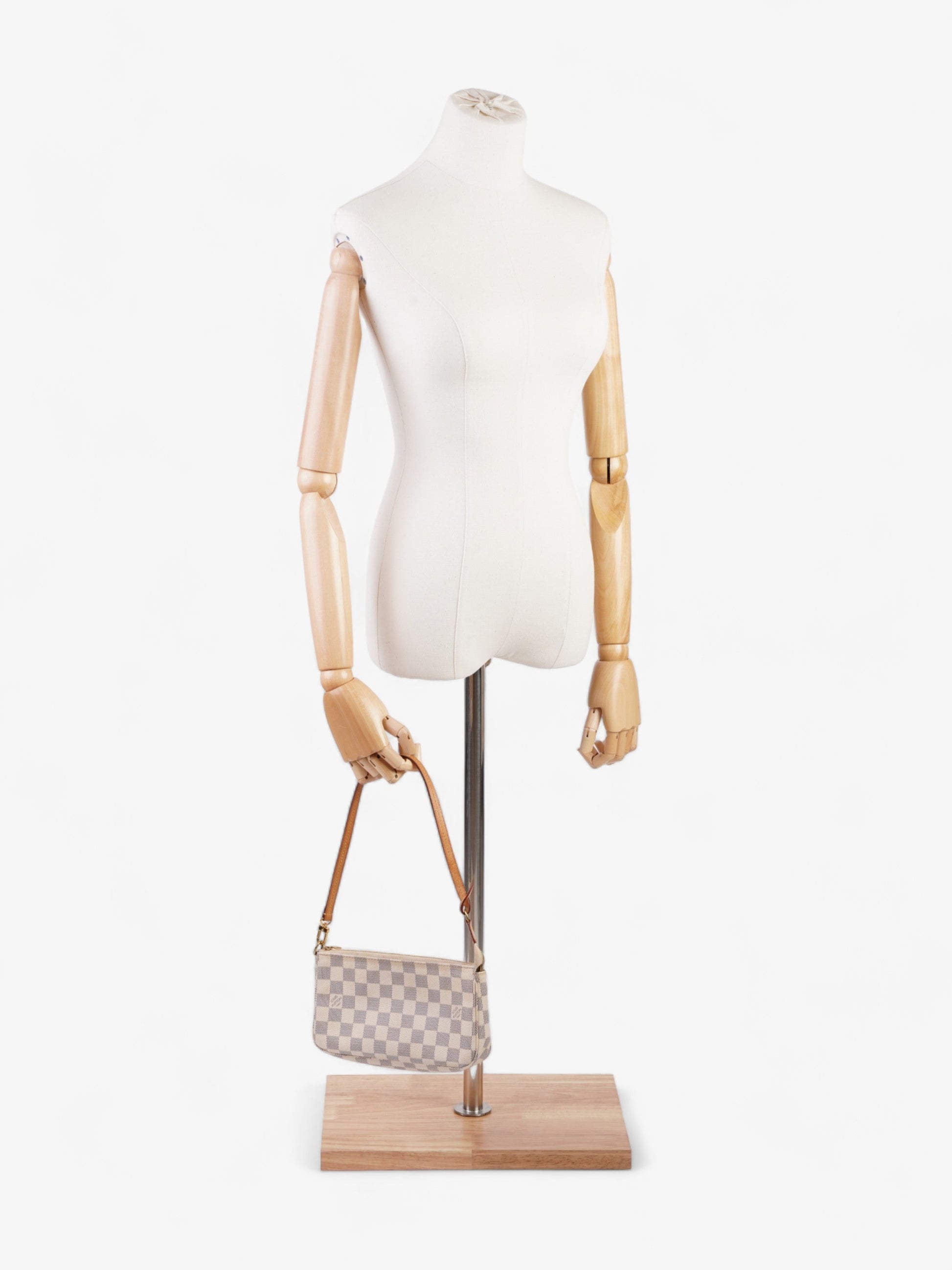Louis Vuitton Pochette Accessoires Azur Coated Damier Canvas Coated Canvas Apparel Canvas 1