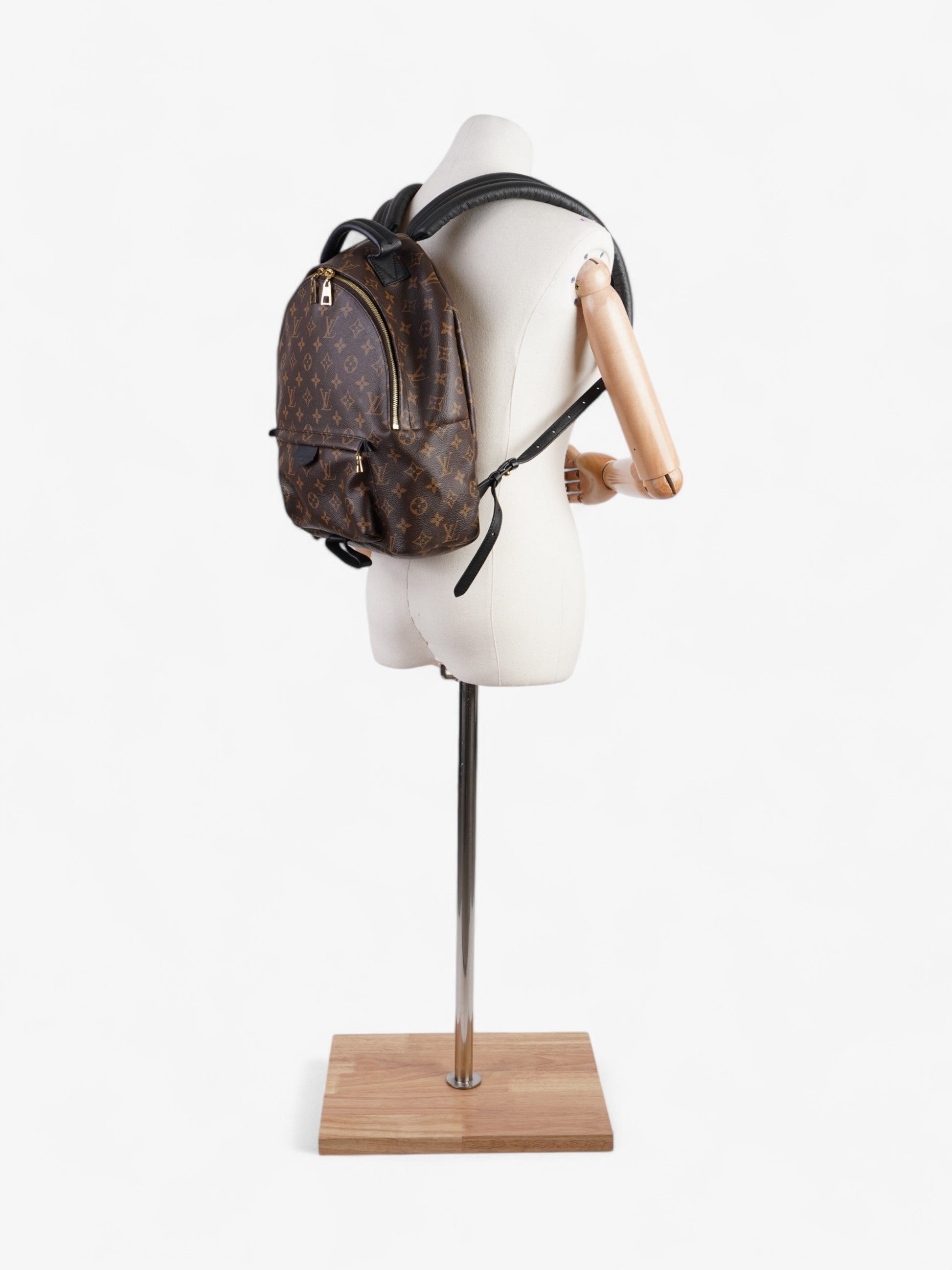 Louis Vuitton Palm Springs Coated MM Monogram Canvas Coated Canvas Black Apparel