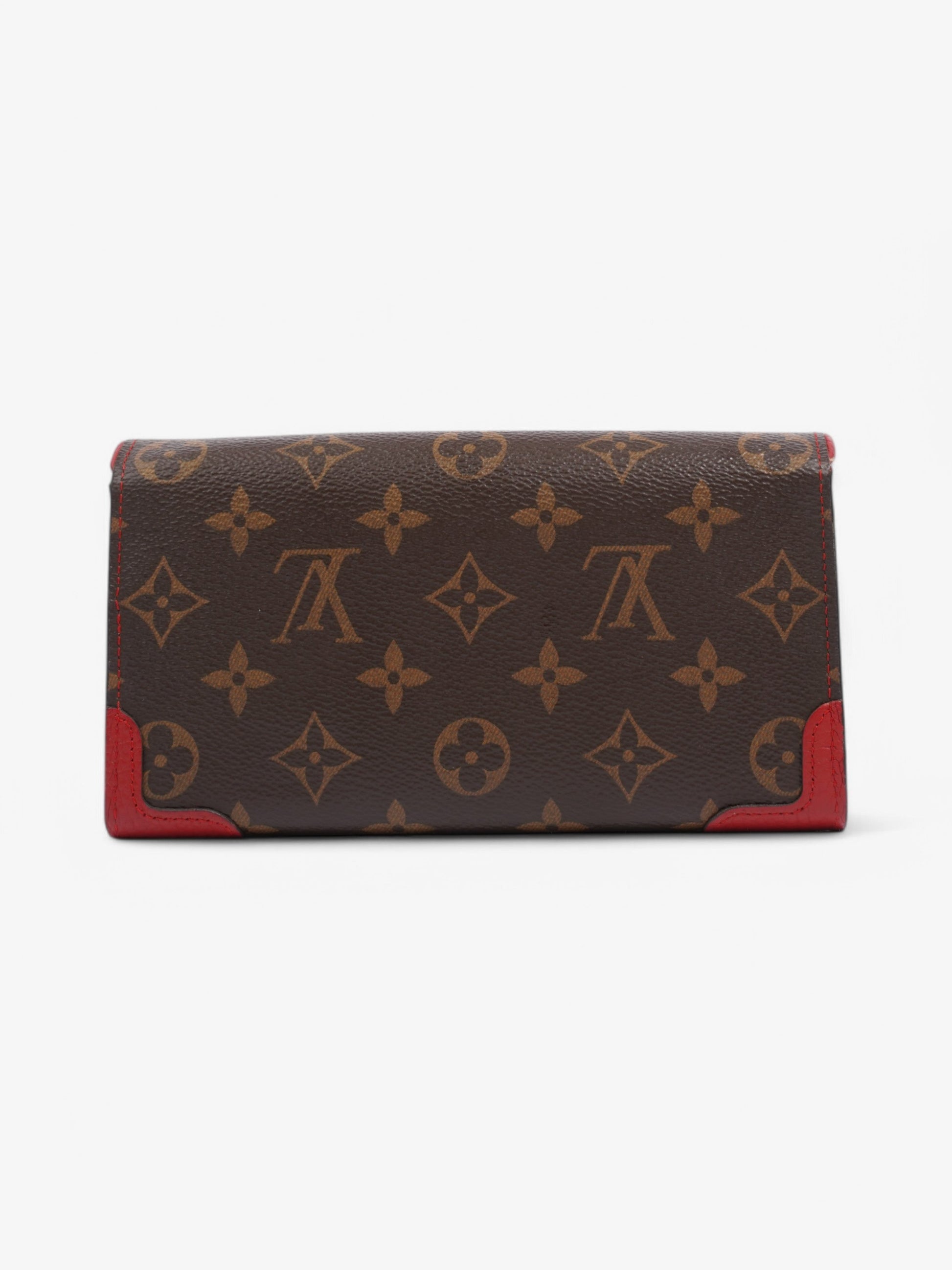 Louis Vuitton Sarah Coated Monogram Red Canvas Coated Canvas Wallet Case