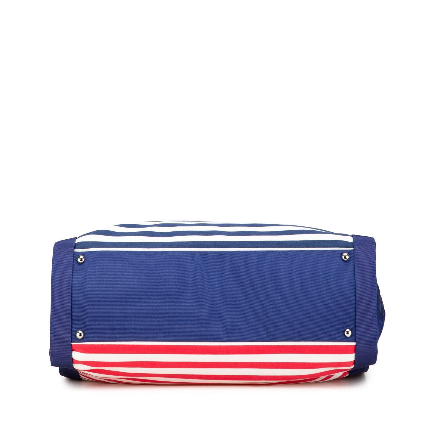 Blue Chanel Paris Venice CC Canvas Mariniere Chain Tote