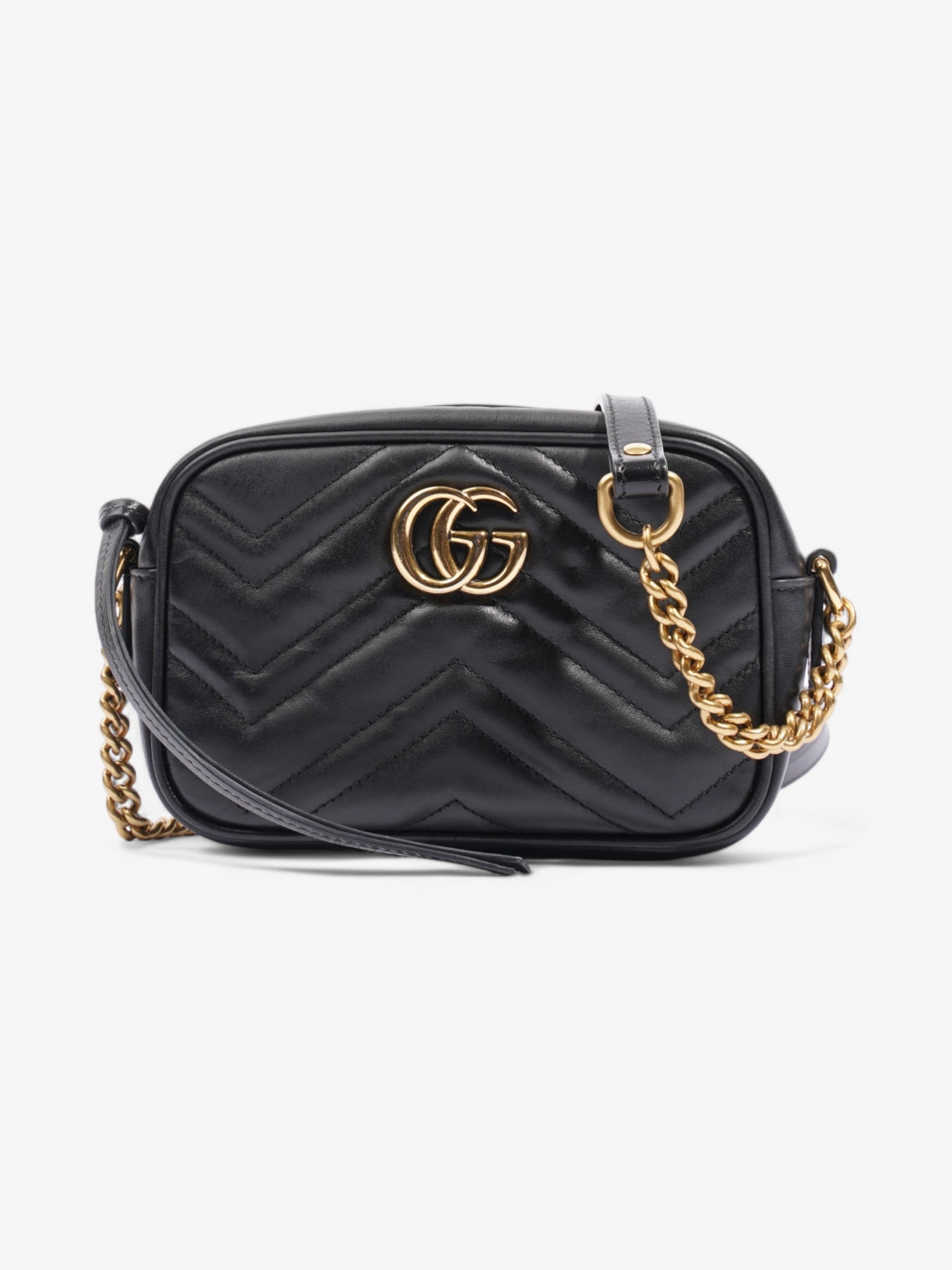 Gucci Marmont Mini Crossbody Bag Leather Matelasse 9