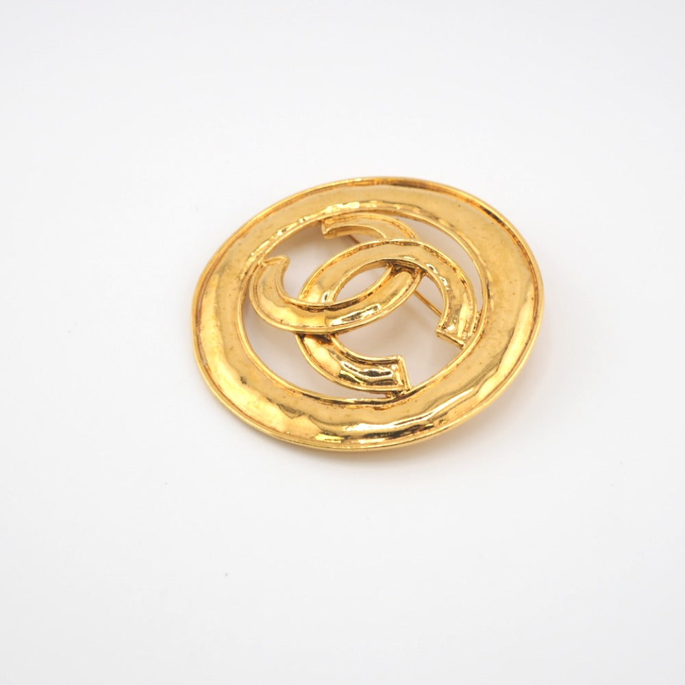 Chanel Brooch Plated COCO Mark Gold Handbag 5