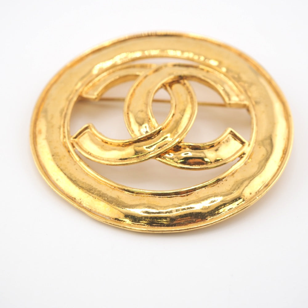 Chanel Brooch Plated COCO Mark Gold Handbag 5
