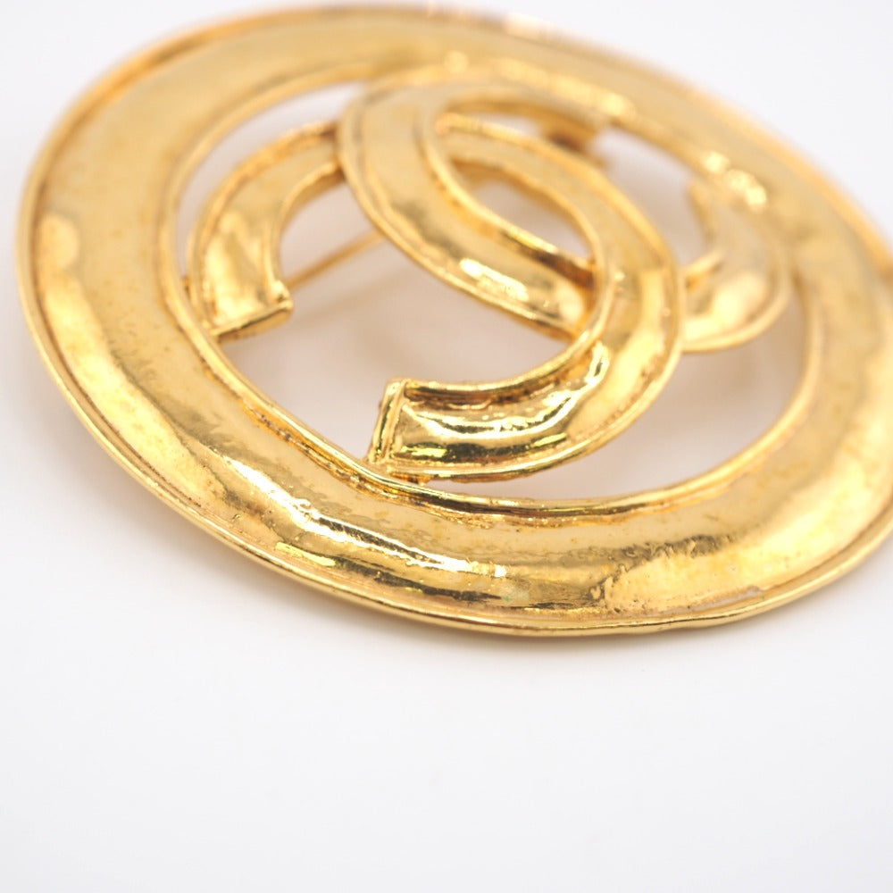 Chanel Brooch Plated COCO Mark Gold Handbag 5