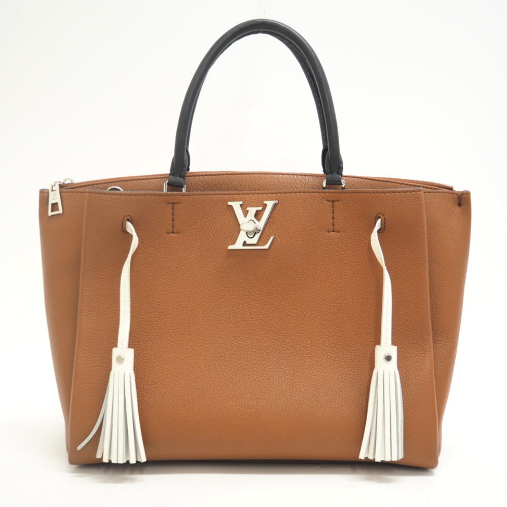 Louis Vuitton M52733 Rock meat Leather Brown Handbag