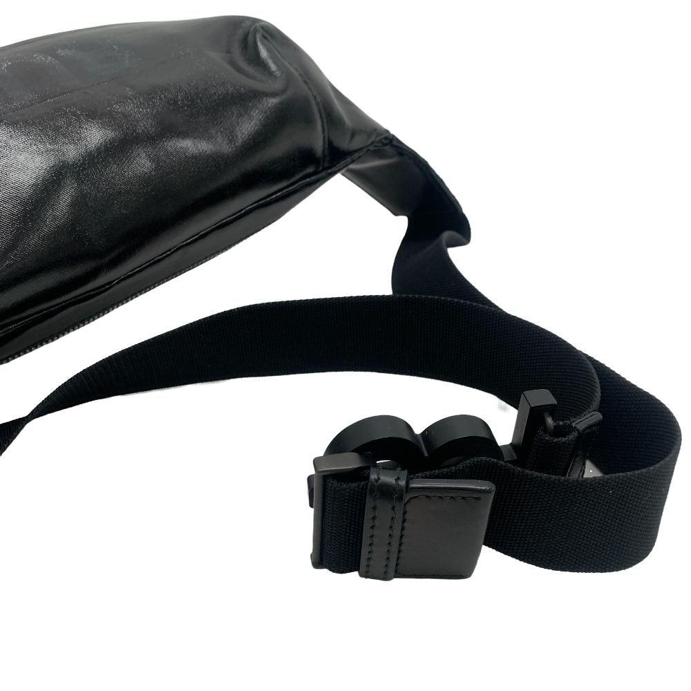 Burberry Sling Bag Coated Horse Ferry Canvas Black Crossbody Bag