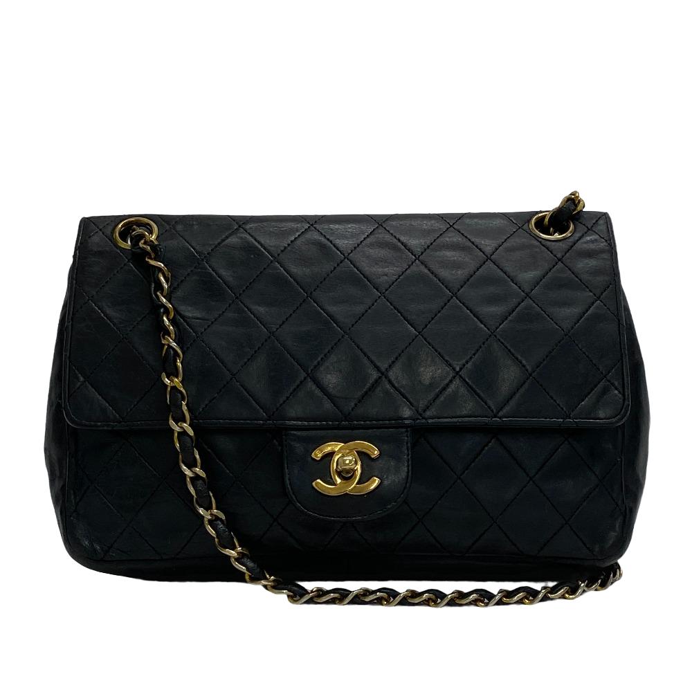 Chanel lambskin COCO Mark Matrasse Black Shoulder Bag 16
