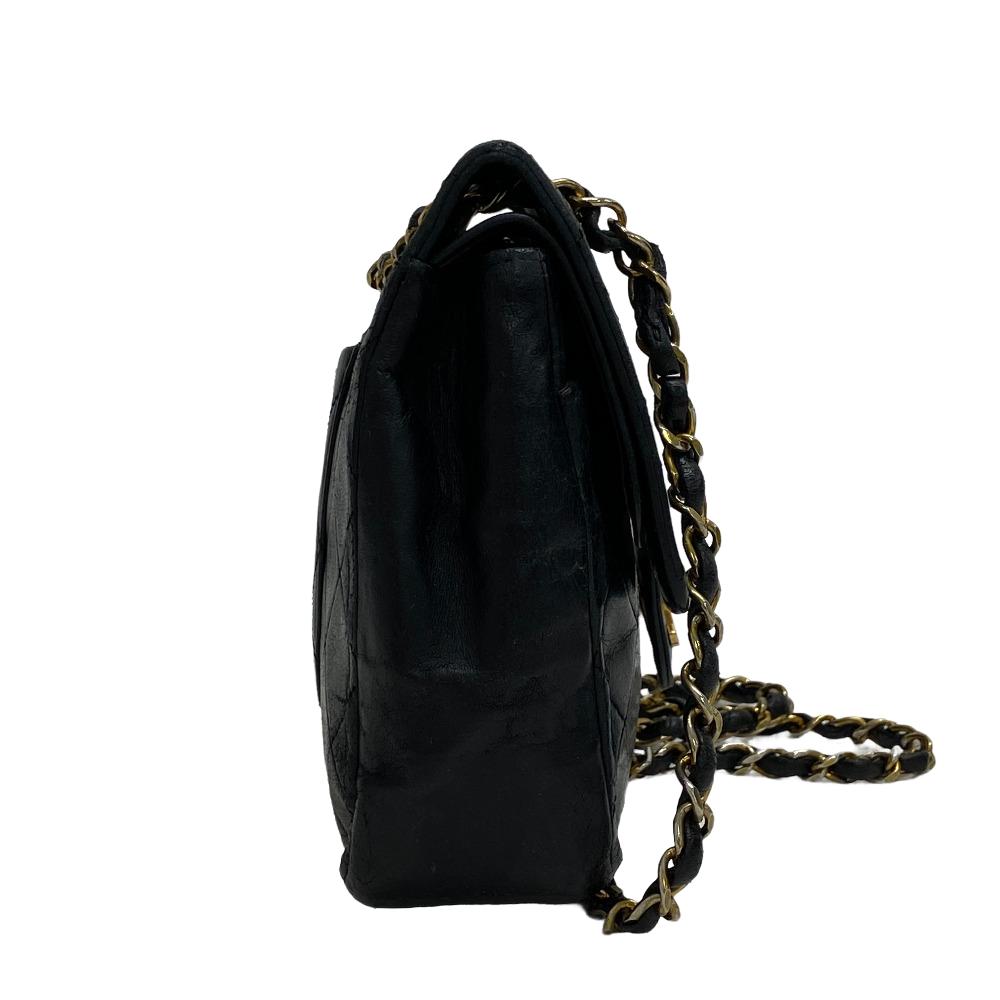 Chanel lambskin COCO Mark Matrasse Black Shoulder Bag 16