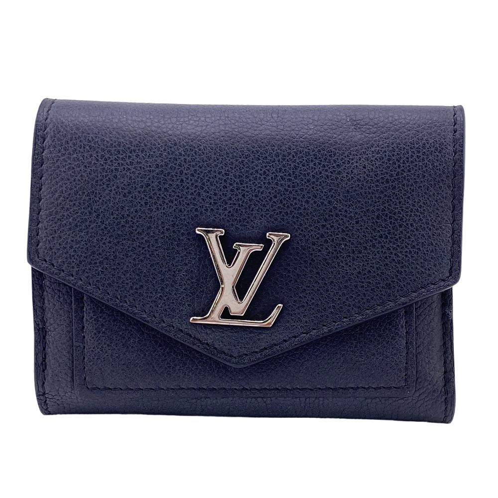 Louis Vuitton Tri-fold M62947 Taurillon Clemence Portefeuille Black Wallet Case