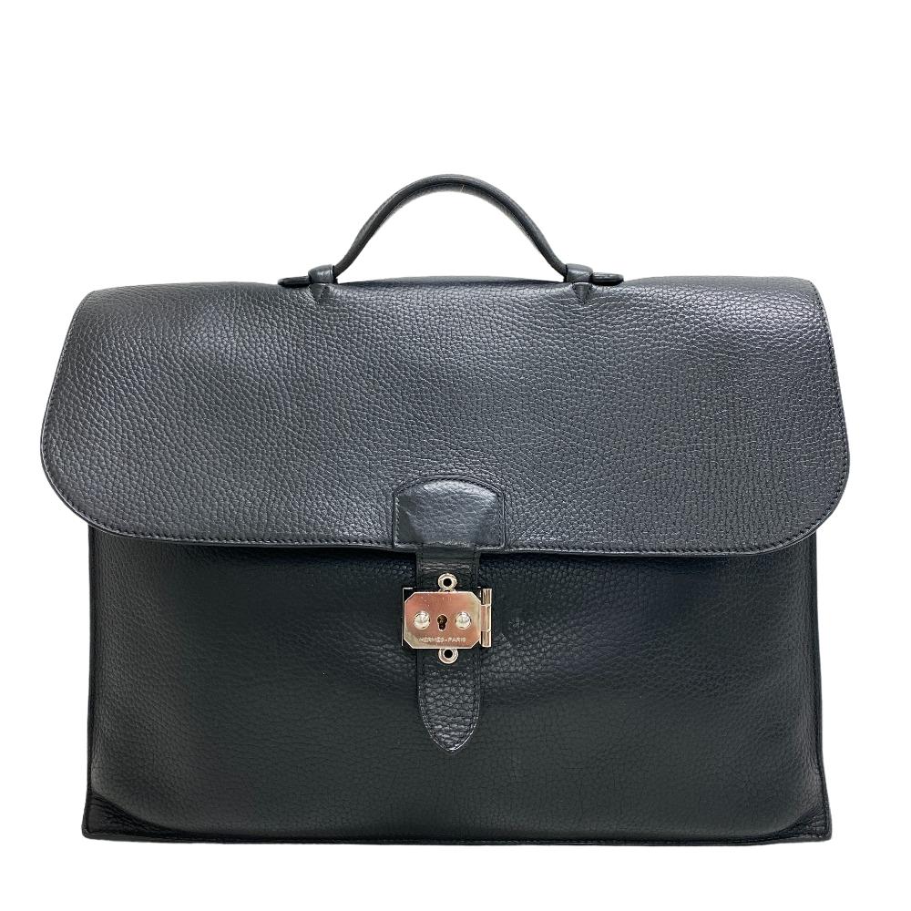 Business Bag Taurillon Clemence Sac Adepeche Black Travel Bag