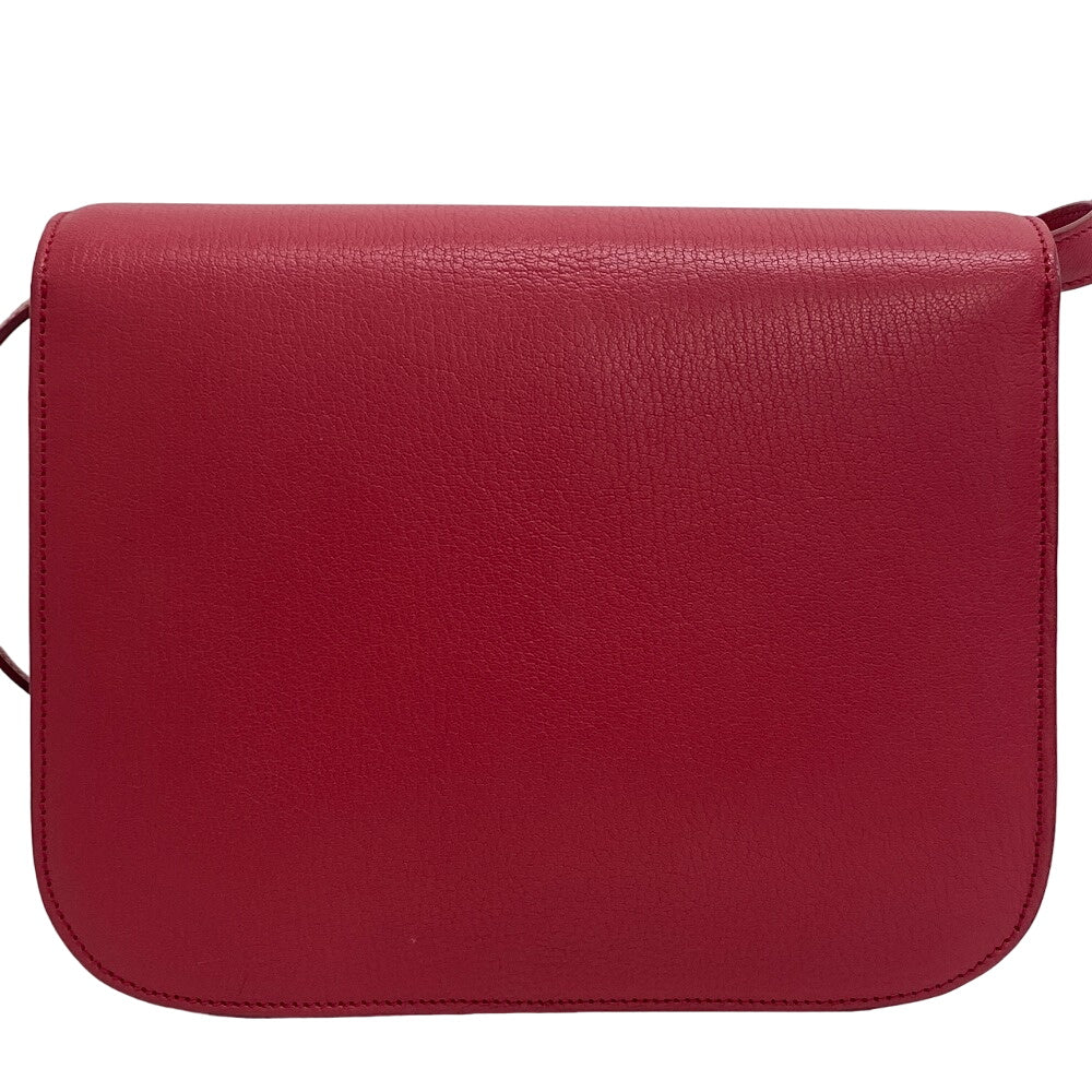 Shoulder Bag Classic Box Women Leather Pink