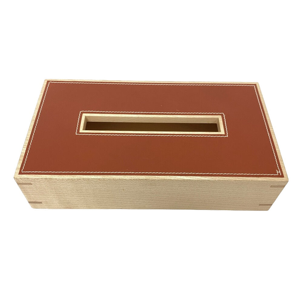Interior Other Wood Tissue Box Playard Pm Brown Travel Bag