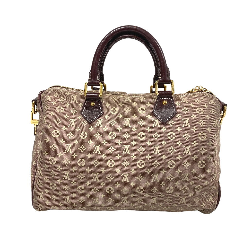 Louis Vuitton M56704 sepia Leather Canvas Handbag