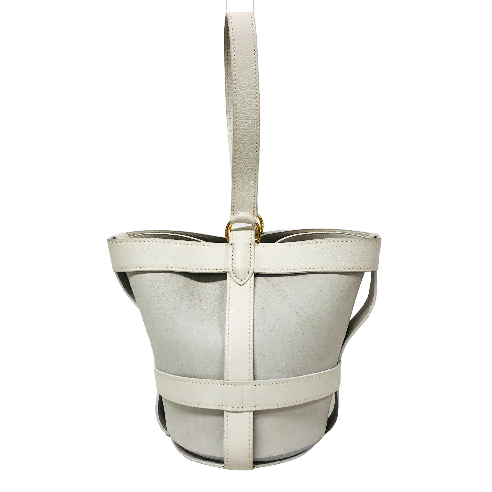 Vogarribar Musardine Leather White Travel Bag