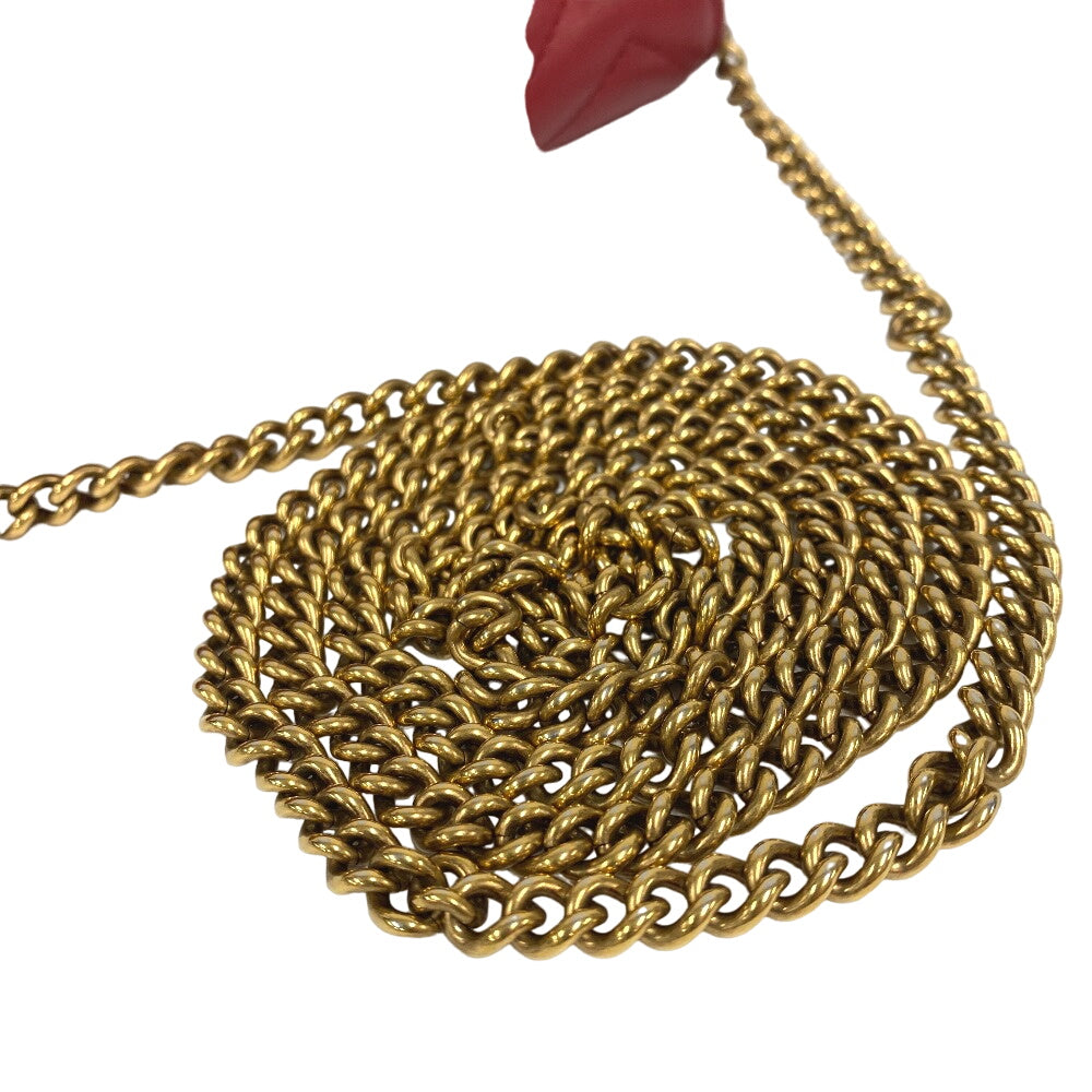 Gucci ChainShoulder GG Marmont Leather Red Shoulder Bag