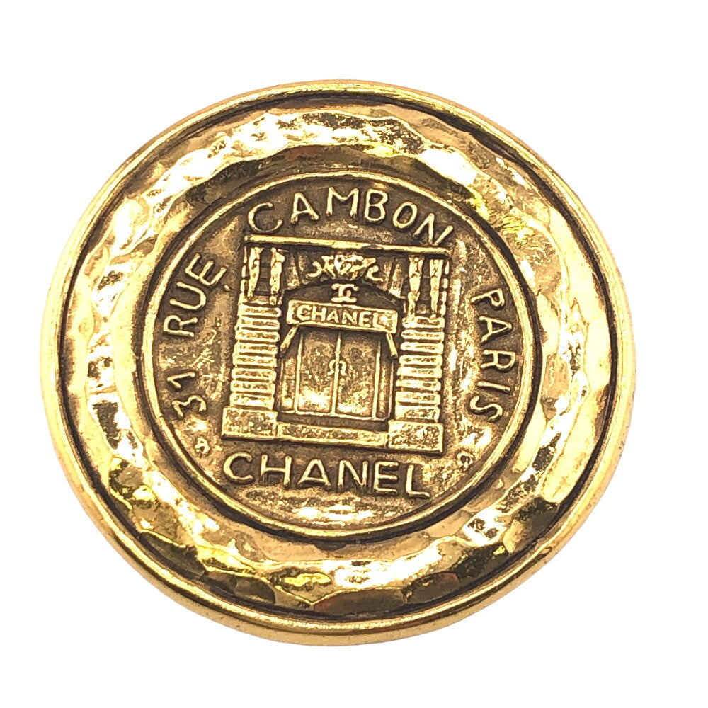 Chanel Brooch Plated 31 RUE CAMBON Gold Handbag 2