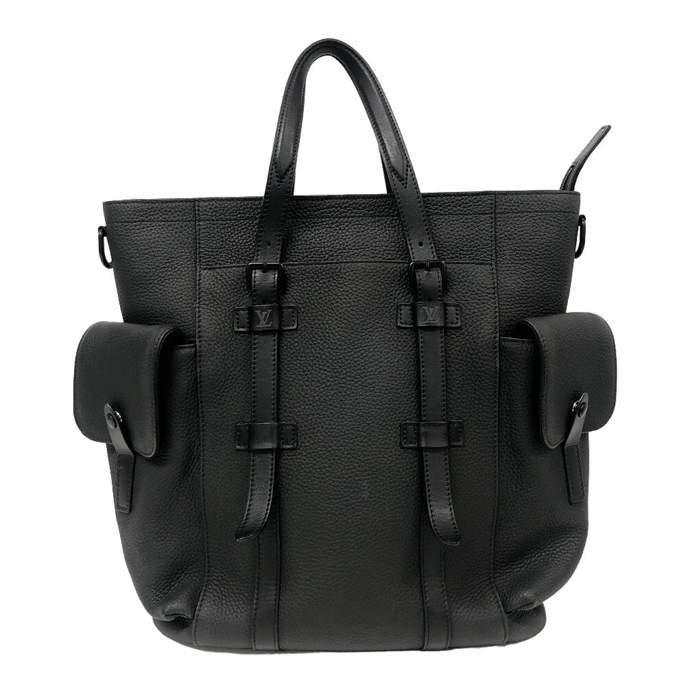 Louis Vuitton M58479 Listopher Taurillon Clemence Leather Black Tote Bag