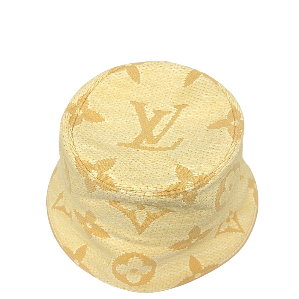 Louis Vuitton Rayon Cotton Beige Bucket Hat