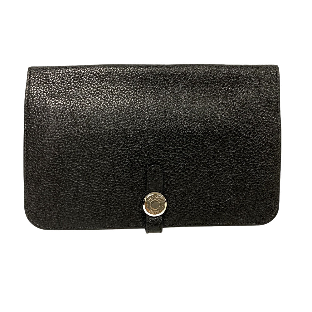 Hermes Waist Bag Togo Sling Bag Crossbody Dogon Silvermetal Black Crossbody Bag