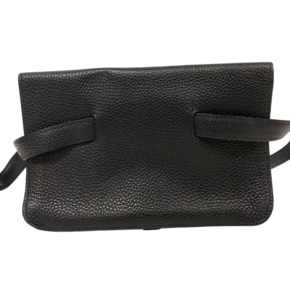 Waist Bag Togo Sling Bag Crossbody Dogon Black Silver Crossbody Bag