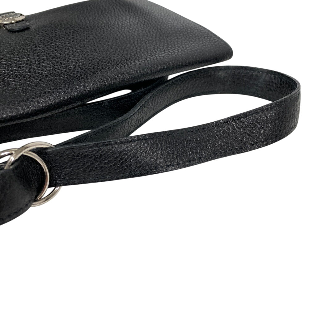 Waist Bag Togo Sling Bag Crossbody Dogon Black Silver Crossbody Bag