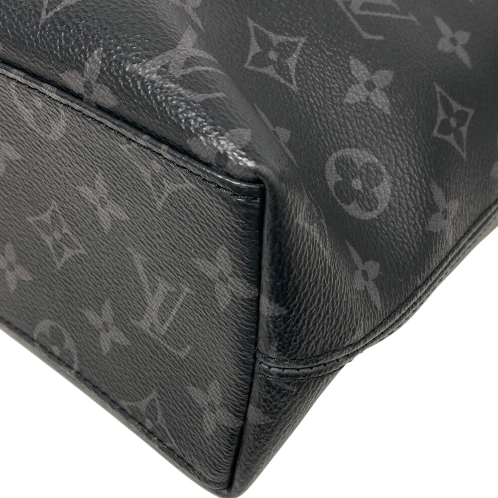 Louis Vuitton Briefcase M40566 Eclipse Explorer Monogram Leather Black Shoulder Bag